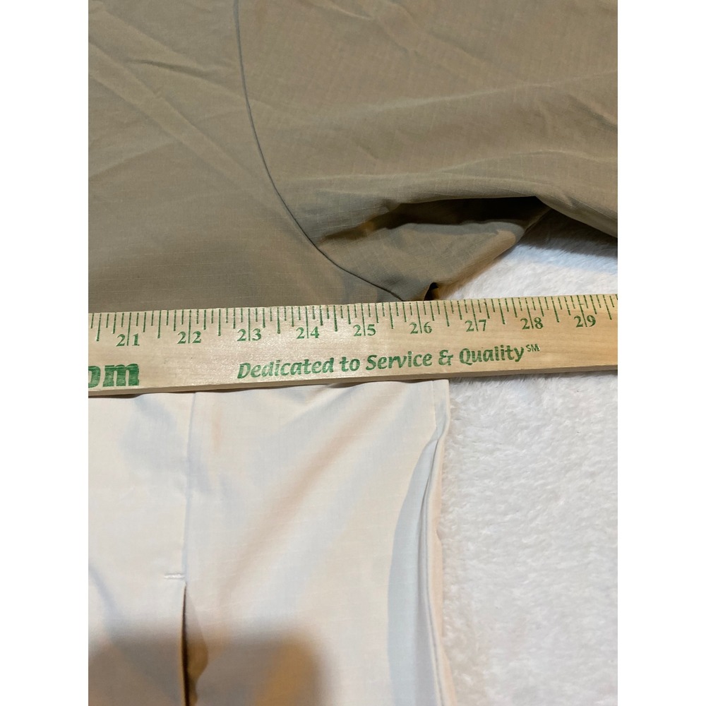 Puma Ripguard Anorak Golf Jacket Mens Windbreaker Tan Cream Colorblock Ripstop - Picture 3 of 10